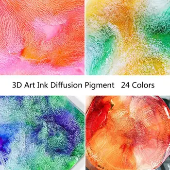 14Color 10ML Alcool Cerneală de Difuzie Rășină Pigment Kit Lichid Colorant Colorant Art DIY