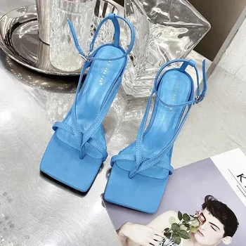 De lux Glezna Doamnele de Catâri Marime Mare pentru Femei pantofi sandale Pentru Femei Cizme Sandale cu Toc A413