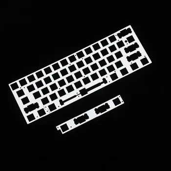 60% ANSI GK61 Split Spațiu de Oțel Placă de Alamă Detașabilă Spațiu Modulul GK61X GK61XS PCB Pentru GK64 Caz de Plastic Tastatură Mecanică