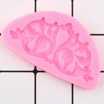3D Baroc Scroll Relief Tort de Frontieră Silicon Mucegai Tort Fondant Instrumente de Decorare Cupcake de Copt, Bomboane de Ciocolată Gumpaste Matrite