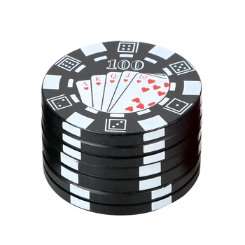 3-strat de jetoane de Poker Stil Spice Iarba Cutter Țigară Accesorii Gadget Tutun Tocat Planta Cutter Fumat Pipa Accesorii