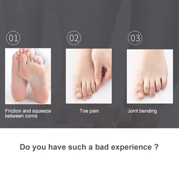 1 pereche Degetul Mare Acoperă Degetele de la picioare Instrument de Protecție Îngrijire Picior Reglabil Corector Anti Frecare Capacul de Protecție Respirabil Tesatura Dimensiune S