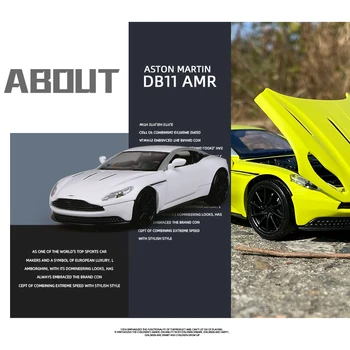 NOU 1:32 AstonMartin DB11 Sport Aliaj Model de Masina Diecasts & Vehicule de Jucărie Metal Mașină de Jucărie Colectia Model de Simulare Copii Jucărie Cadou