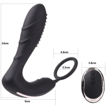 De sex masculin Vibratoare de Prostata pentru Masaj cu 2 Motoare Puternice și 10 Stimularea Modele pentru Wireless G spot Vibrator Anal Sex Jucării