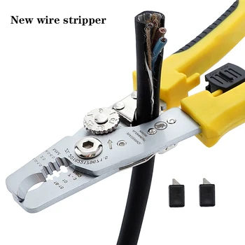 Noul Multi-funcția de Sârmă Stripteuză Deschide Pielea Clesti Electrician Tăiat Sârmă Tragator Cablu Fibra Optica Jupuire Foarfece cuțit de curățat Instrumente