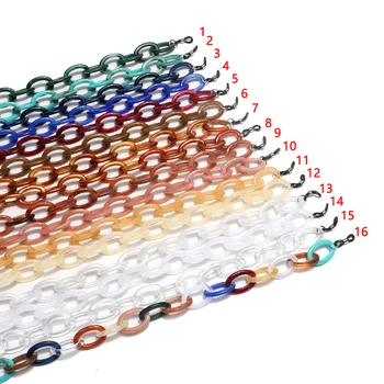 Rasina Acrilica din Plastic Multicolor Ochelari de Lanț Simplu de Moda Non-alunecare Eyewears Cablul de Titular Curea de Gât Coarda