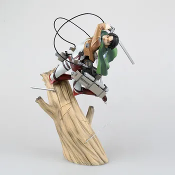 Atac pe Titan Anime Cifre Levi Ackerman Eren Jaeger Figurina figurina PVC produse Finite Modelul Jucarii Papusa Cadouri pentru Copii