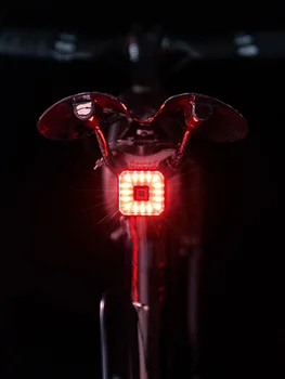 Smart Biciclete Coada Lumina IPX4 rezistent la apa Frână de Bicicletă din Spate Lampă de Încărcare USB Orbire Coada de Lumină Lumina de Avertizare Accesorii Ciclism