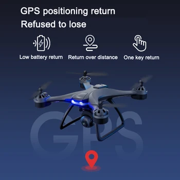 F5 2021 Nou GPS Drone 6K 4K HD 1080P Camera foto Profesional WiFi Quadcopter Fpv Presiunea Aerului Altitudinii RC Dron Jucarii Cadou