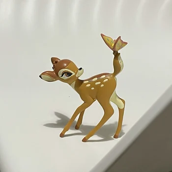 Disney 11cm Bambi Mini Cifre Versiune Q Bambi rășină de Acțiune Figura Jucării Modelul de Colectare de Jucării Pentru Decor Acasă de Ziua de Crăciun