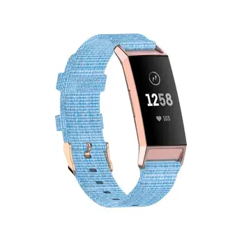 FIFATA Nylon Canvas Bratara Pentru Fitbit Charge 4/Taxa 3/Taxa 3 SE Ceas Inteligent de Înlocuire Pânză Colorată Curea de Ceas