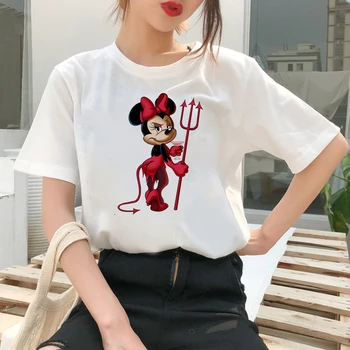 Disney Mickey Mouse Îmbrăcăminte pentru Femei Ropa Estetice Mujer de Vara Tricou Spania Femeie Harajuku Tendința de Top Tee Urbano Transport Gratuit