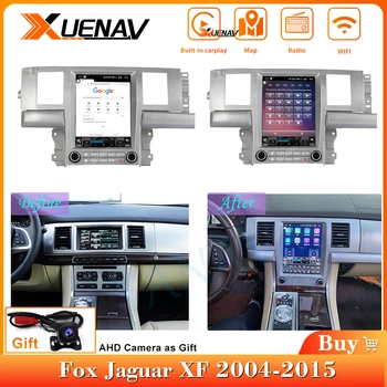 Tesla ecran Android 10.0 Radio Player Multimedia Capul Unitate Built-in Carplay Fox Jaguar XF 2004-Mașină de Navigare GPS
