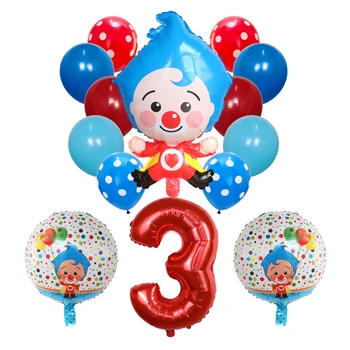 14pcs/set Plim Clovn Folie, Baloane cu Heliu 30inch Numărul Aer Globos Copii Happy Birthday Party, Decoratiuni Copii, Jucarii si Cadouri