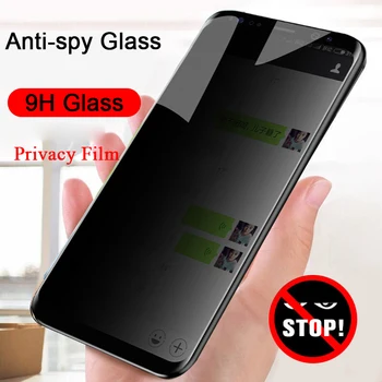 Anti-Spy Ecran Protector Pentru Galaxy A6 A8 Plus 2018 A7 A9 2018 Sticla Temperata Pentru Samsung A51 A71 A50 A70 A30 A31 Magic De Confidențialitate