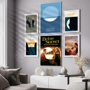 Film Clasic Înainte De Răsăritul Soarelui Epocă Arta Poster, Filme Caractere Publicitate, Printuri De Arta, Living Home Decor De Perete Autocolant