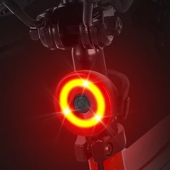 USB Reîncărcabilă Bike Set de Lumina, Super-Luminos Fata Faruri Spate LED Biciclete Lumina Lumini de Frână de Frânare de Detectare Stopuri