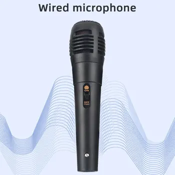 Universal de 3,5 mm 6.5 mm interfață cu Fir split microfon Portabil Publice Transmițător KTV Karaoke Înregistrare Negru dropshipping