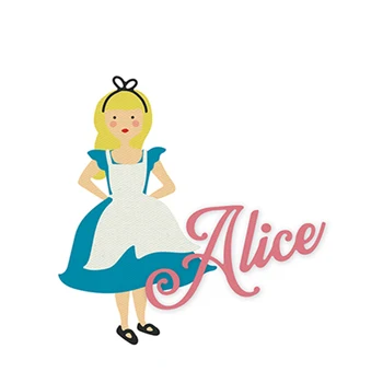 Alice Fata Rochie de Ac de păr de Zână 2020 Tăiere a Metalelor, Matrițe, pentru DIY Scrapbooking și Luare de Card Decor în Relief Mucegai Timbre