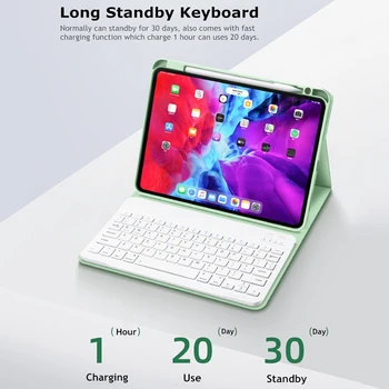 Pentru Ipad Pro 11 2020 Caz cu Bluetooth Keyboard Cover pentru Ipad Pro 12 9 10 2 8 Aer pentru Ipad 9.7 6-a 7-a Generație 2017 2018