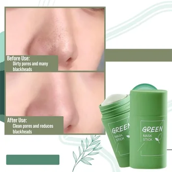 Poreless Curata Profund Masca Stick Ingrediente Naturale De Hidratare Control Ulei De Ceai Verde Solid Curățare Față Mască De Stick