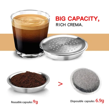 Icafilas Reutilizabile Cafea Capusle pentru Senseo Mașină din Oțel Inoxidabil Reîncărcabile Cafea Pod Reîncărcabile Filtru Crema