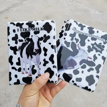 64 Buzunare Cute Cow Print PVC Album Foto Jeleu de Culoare Fotografie Titularul Portabil Numele Bag Cardul Mini Fotografii Instax Album Titularului Cardului
