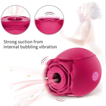 Rose Vagin Vibrator Supt Vibrator Intim Bun Biberon Fraier Oral Lins Pizde Stimulare Puternic Jucarii Sexuale pentru Femei