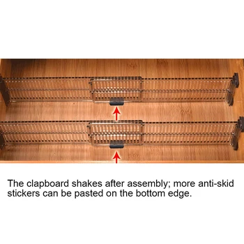 Durabil Reglabil Clapboard Sertar Separator Partitia De Stocare Organizator Dulap Dulap Separator Pentru Lenjerie De Corp Șosete Centura