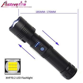 COB lumina de lucru XHP160 9-core LED zoom lanterna super-luminos USB reîncărcabilă 5-modul de orbire lanterna