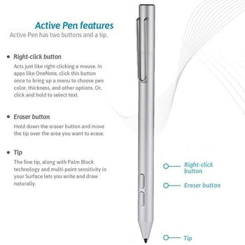 Stylus Contact Pen Aliaj de Aluminiu Tableta Stylus Pen Telefon Mobil Stylus Drawing Tablet Pixuri pentru HP Pavilion X360 /Suprafață Go Pro