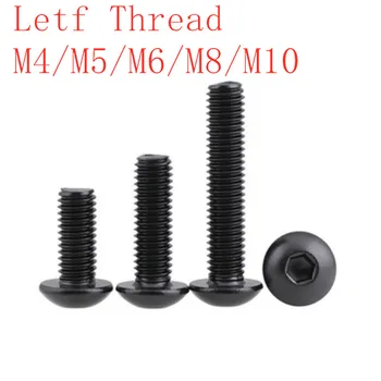 Filet stânga șuruburi M4 M5 M6 M8 M10 M12 Grade10.9 ISO7380 Hex socket butonul de cap șurub