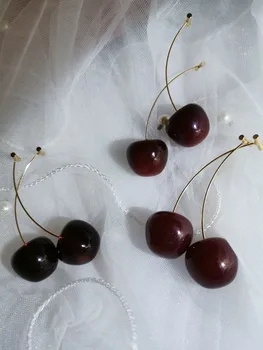 5 Culori Amuzant Rășină Fructe Cireșe Cercei Pentru Femeile Creative Drăguț Rece Alimente Legăna Cercei Bijuterii Accesorii Cadou Fete 2021