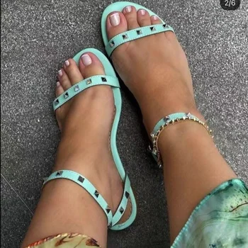 Femei Grațioase Doamna Flip-Flops, Sandale Plate Papuci Pantofi De Vara Pentru Femeie Sex Feminin Casual Strappy Sandale Gol Sandale Plate Pantofi