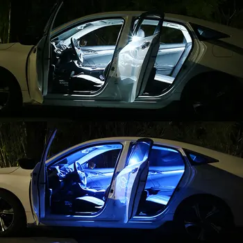 Pentru Nissan X-Trail T30 T31 T32 2001-2019 Alb Canbus LED-uri Auto Becuri de Interior Dome Harta Lectură Kit de Lumina de Lumină de inmatriculare