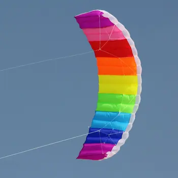 1.4/2/2.7 m Curcubeu Linie Dublă Kitesurfing Stunt Parasuta Moale Parafoil Kite Surfing Sport Zmeu Mare în aer liber, Plajă Zmeu