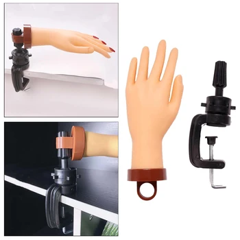 Stânga Silicon Unghii Trainning Practică Mâinile DIY Imprimare Unghii de Formare a Afișa Manichiura Manechin Model Fals Mâini