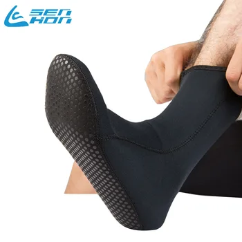 TaoBo 3mm Pro Scufundări Șosete Dimensiune 47 Înot Bărbați Cald Tub Lung Neopren Non-alunecare de Plaja Cizme Costum Pantofi Încălzirea Snorkeling