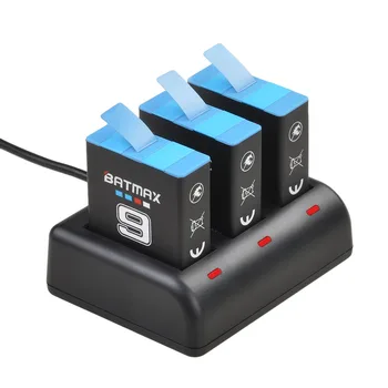 Batmax 1780mAh baterie pentru Gopro Hero 9 Du-te pro 9 AHDBT-901 Batteria+3 sloturi USB încărcător pentru Go Pro 9 Accesorii aparat de Fotografiat