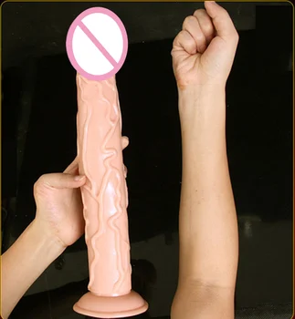 Sexul Feminin Jucării Negru 13 .78inch Super Mult Vibratoare Imense ventuza Cal Realist Vibrator Super Moale Mare Analsex Penis artificial