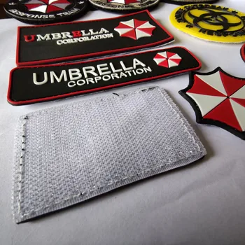 Broderie CÂRLIG&BUCLA de PVC Umbrela tactici patch armata desene animate patch-uri pentru geanta pălărie insigne aplicatii de îmbrăcăminte DE-2494