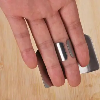 1 Buc Oțel Inoxidabil Deget Garda Deget Mână Tăiat Mâna Protector Cuțit De Tăiat Degetul Instrument De Protecție Cutite De Bucatarie & Accesorii