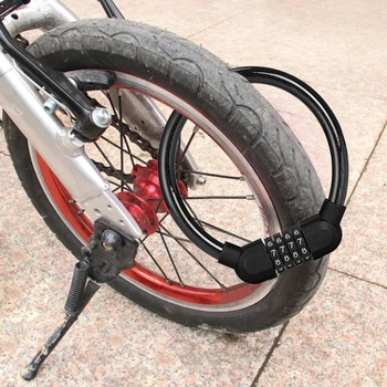2021 Bicicletă Nouă Încuietori de Securitate Anti-furt 4 Digital Parola Încuietori Pentru Drum de Munte Biciclete de Blocare a Cablului Accesorii Ciclism