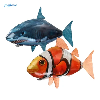 JOYLOVE Control de la Distanță Rechin Jucării Aer Înot Pește Jucărie Animal Infraroșu Baloane care Zboară Pește Clovn Cadouri Decor Petrecere