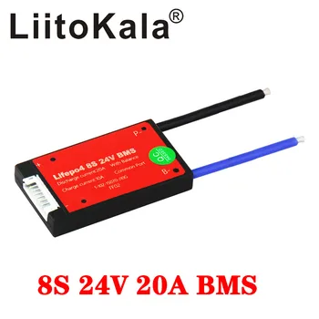 LiitoKala impermeabil 8S 24v 29.6 v 20A BMS litiu lipo 3.2 V lifepo4 bms pentru scuter electric folosi