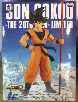 Japonia Anime Figurina Son Goku Acțiune Dragon Ball Z Jucării pentru Copii din PVC Model Brinquedos Părul Negru Goku a 20-a Aniversare Papusa
