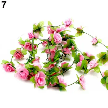 Noua Petrecere de Nunta Garden Home Decor Fals Ghirlandă de Flori Artificiale de Trandafir Floare de Viță de vie Flori Artificiale Buchet DIY Decorare