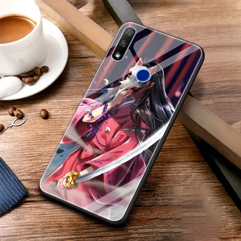 Inuyasha Anime Sticlă Călită Telefon Caz Pentru Onoarea 20 8X 9X Pro Lite 10 30 Pro+ Negru Bara Cazuri Fundas Capacul Sac Coque