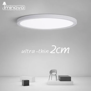 Ultra-Subțire LED Lumina Plafon 2CM Lampa de montare pe Suprafață, Culoare Panou Iluminat 24W 28W 38W 48W Bucatarie Dormitor Living 110V 220V