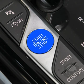 Mașina Albastră Începe de Oprire a Motorului Comutator Aprindere Butonul Înlocuire Garnitura Pentru BMW G20 X5 G05 X6 G06 X7 G07 G14 G15 G16 Z4 G29 F40 F44